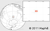 Blank Location Map of the area around 55° 41' 33" S, 93° 34' 29" E