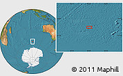 Satellite Location Map of the area around 55° 41' 33" S, 93° 34' 29" E