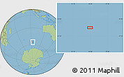 Savanna Style Location Map of the area around 55° 41' 33" S, 94° 25' 30" E