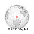 Outline Map of the Area around 55° 41' 33" S, 94° 25' 30" E, rectangular outline