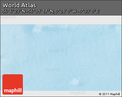 Physical 3D Map of the Area around 56° 18' 50" N, 0° 4' 30" E