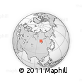 Outline Map of the Area around 56° 18' 50" N, 102° 55' 30" E, rectangular outline