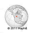 Outline Map of the Area around 56° 18' 50" N, 108° 43' 29" W, rectangular outline