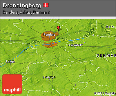 Physical 3D Map of Dronningborg