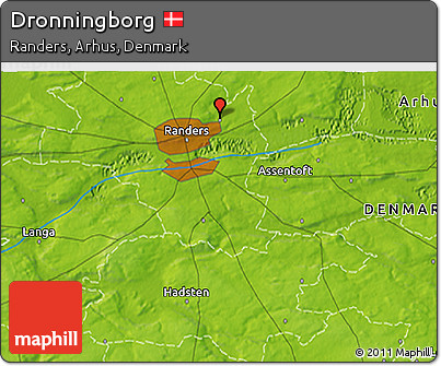 Physical 3D Map of Dronningborg