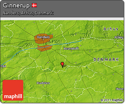 Physical 3D Map of Ginnerup