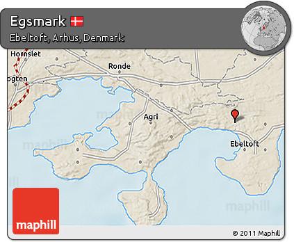 Shaded Relief 3D Map of Egsmark