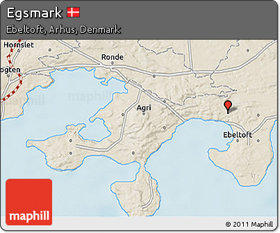 Shaded Relief 3D Map of Egsmark