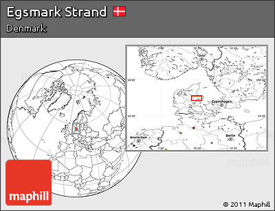Blank Location Map of Egsmark Strand
