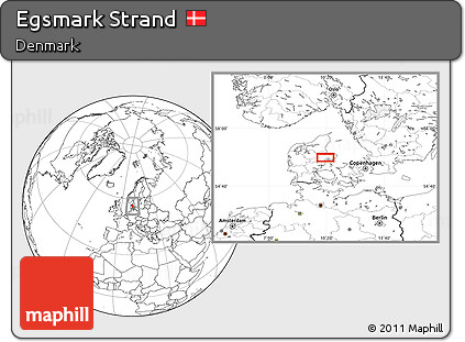 Blank Location Map of Egsmark Strand