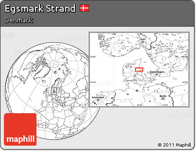 Blank Location Map of Egsmark Strand