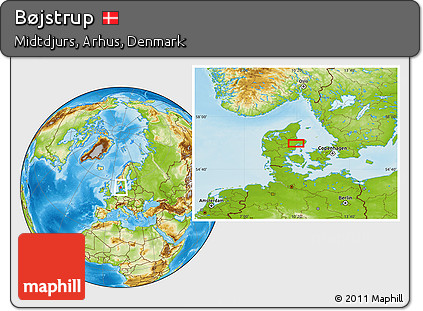 Physical Location Map of Bøjstrup