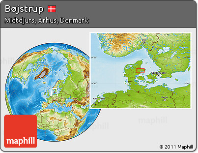 Physical Location Map of Bøjstrup