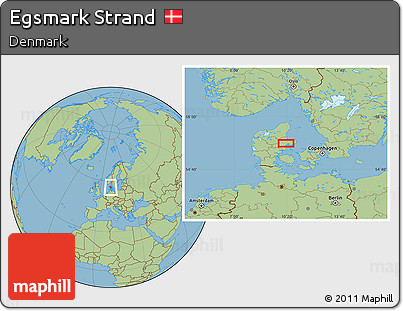 Savanna Style Location Map of Egsmark Strand