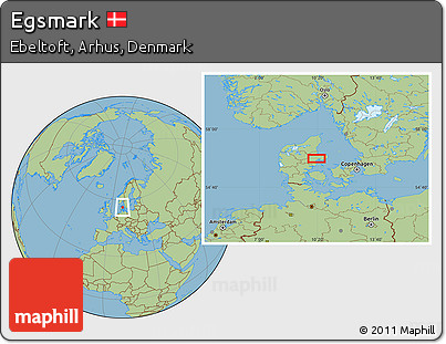Savanna Style Location Map of Egsmark