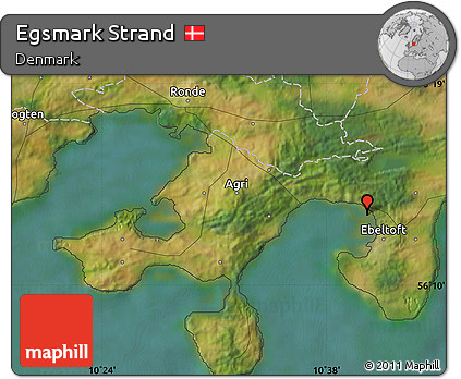 Satellite Map of Egsmark Strand