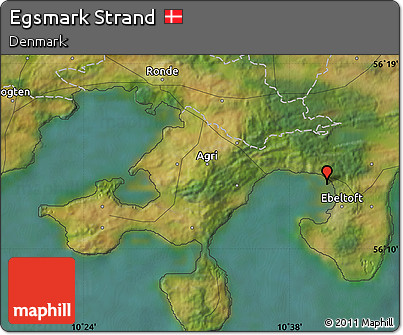 Satellite Map of Egsmark Strand