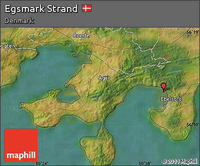 Satellite Map of Egsmark Strand