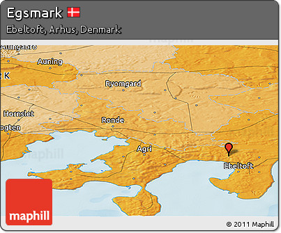 Political Panoramic Map of Egsmark