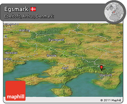 Satellite Panoramic Map of Egsmark