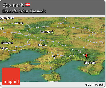Satellite Panoramic Map of Egsmark