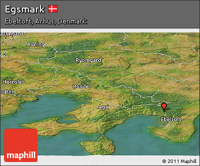 Satellite Panoramic Map of Egsmark