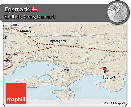 Shaded Relief Panoramic Map of Egsmark