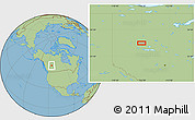 Savanna Style Location Map of the area around 56° 18' 50" N, 116° 22' 30" W