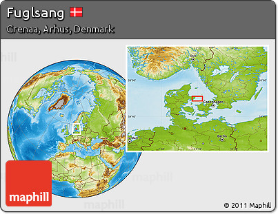 Physical Location Map of Fuglsang