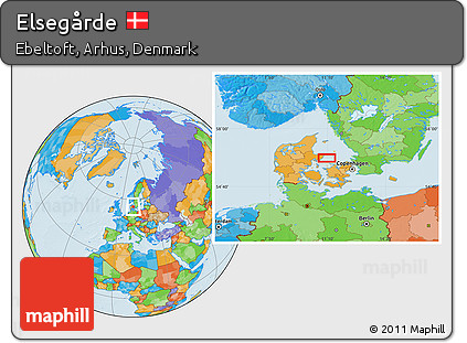 Political Location Map of Elsegårde
