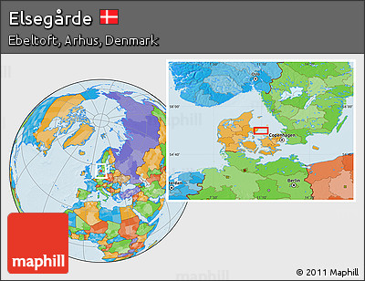 Political Location Map of Elsegårde