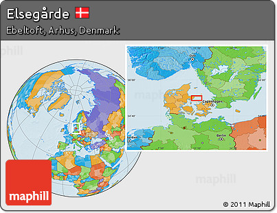 Political Location Map of Elsegårde