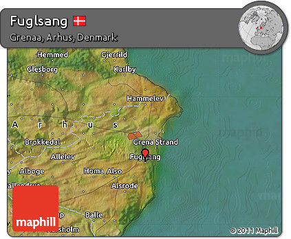 Satellite Map of Fuglsang