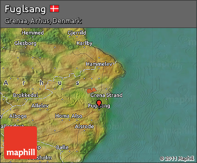 Satellite Map of Fuglsang