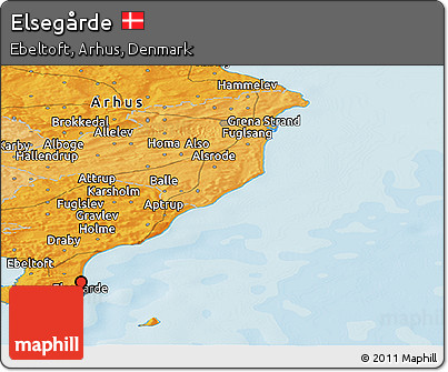 Political Panoramic Map of Elsegårde