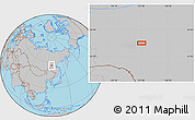 Gray Location Map of the area around 56° 18' 50" N, 127° 34' 30" E
