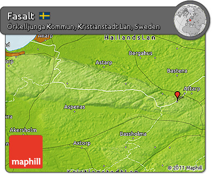 Physical 3D Map of Fasalt
