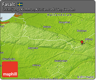 Physical 3D Map of Fasalt