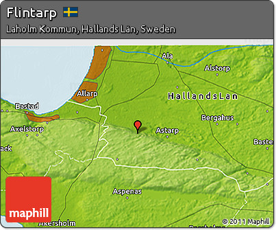 Physical 3D Map of Flintarp