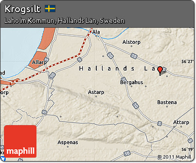 Shaded Relief Map of Krogsilt