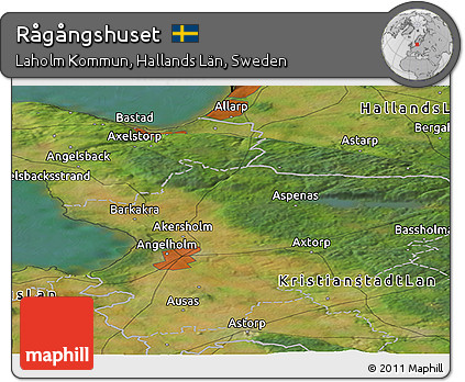 Satellite Panoramic Map of Rågångshuset
