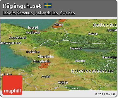 Satellite Panoramic Map of Rågångshuset