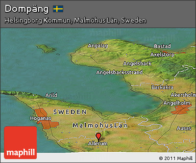 Satellite Panoramic Map of Dompäng