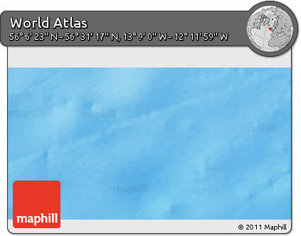Physical 3D Map of the Area around 56° 18' 50" N, 12° 40' 30" W