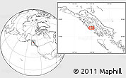 Blank Location Map of the area around 56° 18' 50" N, 134° 13' 29" W