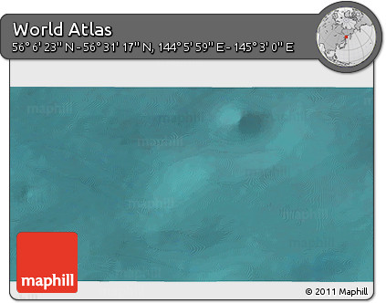 Satellite 3D Map of the Area around 56° 18' 50" N, 144° 34' 29" E