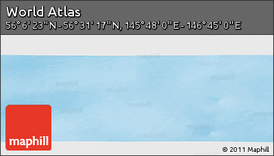 Physical Panoramic Map of the Area around 56° 18' 50" N, 146° 16' 30" E