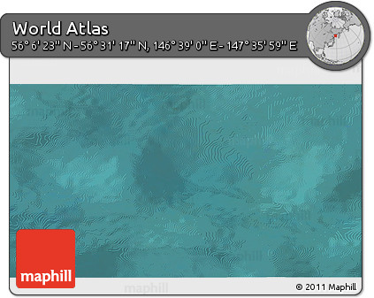 Satellite 3D Map of the Area around 56° 18' 50" N, 147° 7' 30" E