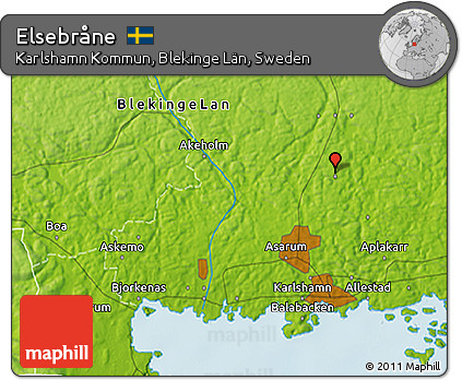 Physical 3D Map of Elsebråne