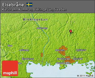 Physical 3D Map of Elsebråne